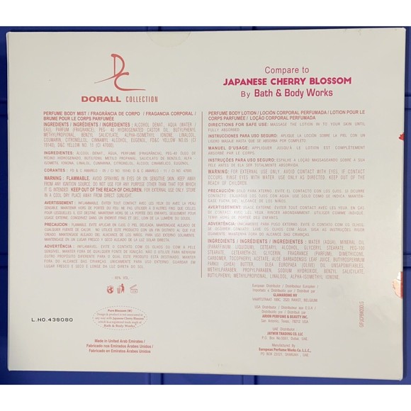 Dorall Collection Women's Gift Set Pure Blossom Perfume Body Lotion & Body Mist - Picture 2 of 8